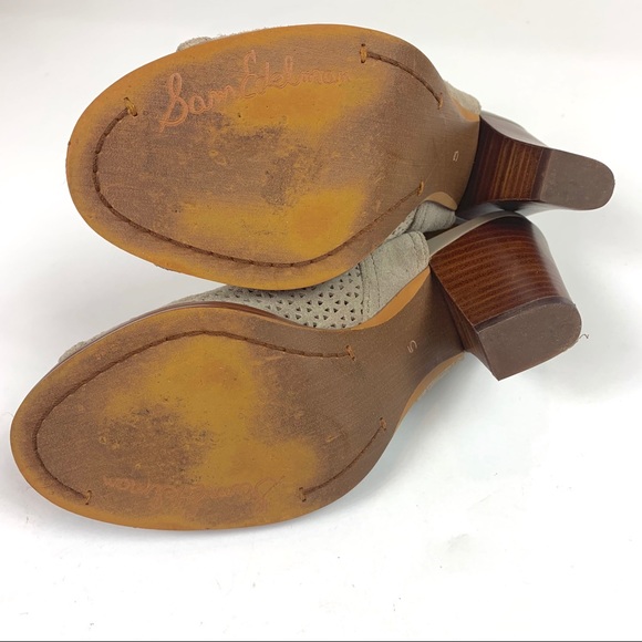 Sam Edelman Henri Bootie Heeled Slingbacks Taupe - Picture 4 of 7